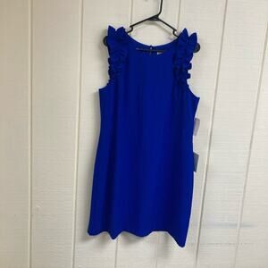 New Chelsea28 Dress Blue Sleeveless Women's 14